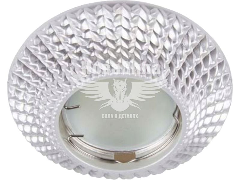 Світильник вбудований Feron CD003 круглий під лампу G5.3 MR16, срібло (4995)
