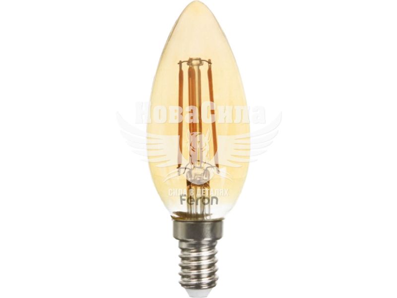 Світлодіодна лампа Feron E14 Filament LB-58 4Вт 2200K C37 Свіча (5627)