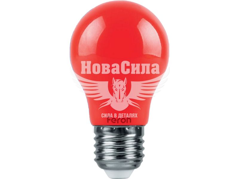 Світлодіодна лампа Feron E27 LB-375 3Вт А50 червона (6500)