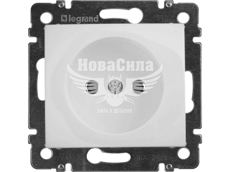 Розетка одинарна Legrand Valena б/з, білий, (без рамки) (774416)