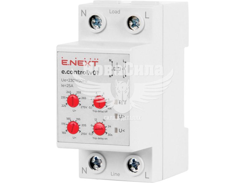 Реле контролю напруги однофазне E.NEXT e.control.v01, 25А (p0690006)