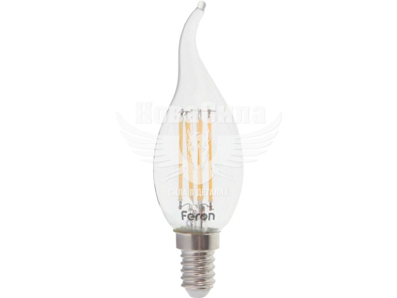 Світлодіодна лампа Feron E14 Filament LB-69 4Вт 2700K C37 Свіча на вітрі (4971)
