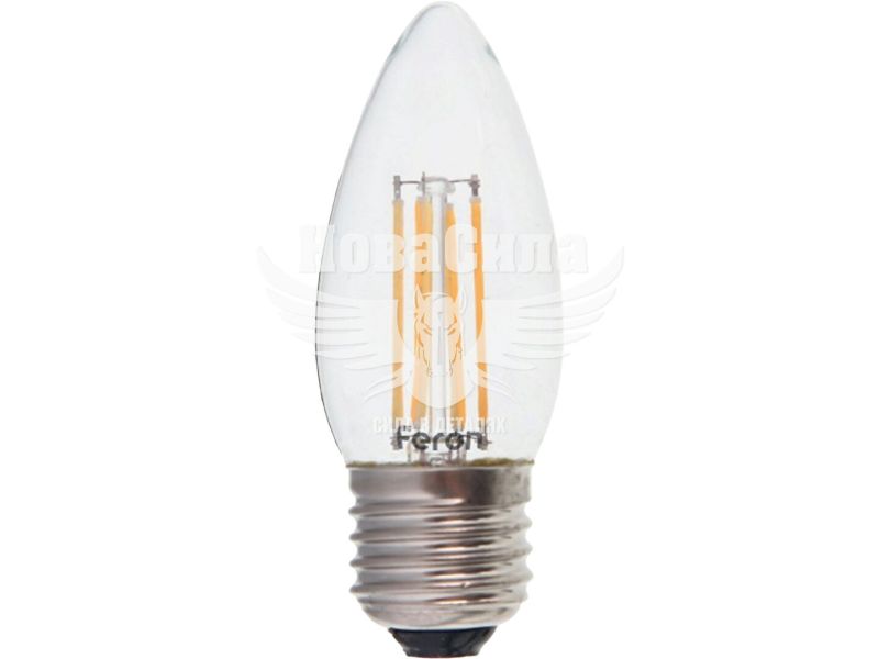 Світлодіодна лампа Feron E27 Filament LB-160 7Вт 4000K C37 (6940)