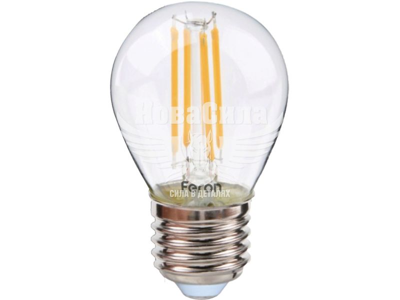 Світлодіодна лампа Feron E27 Filament LB-161 6Вт 2700K G45 (6931)
