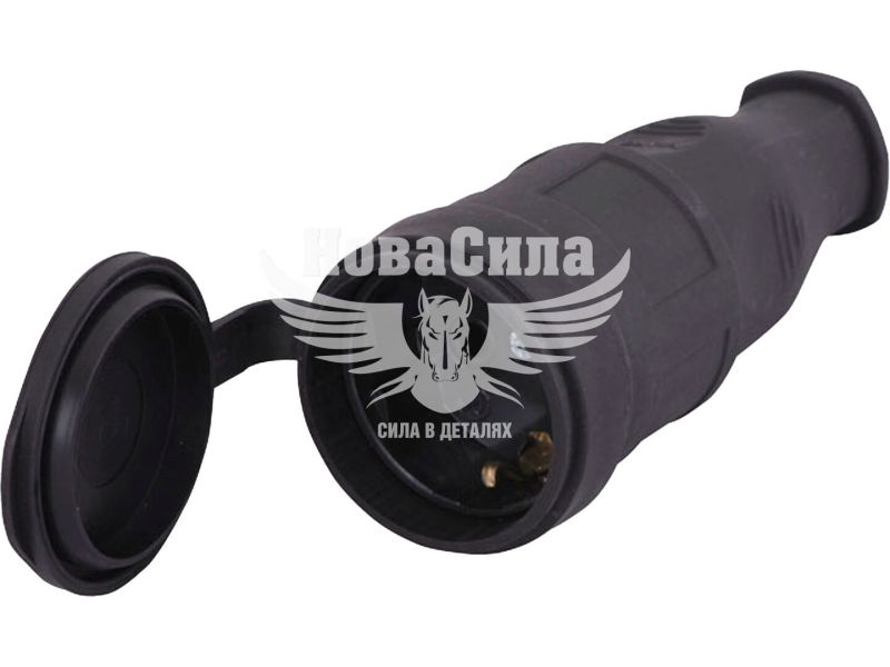 Розетка зовнішньої установки Lezard потрійна з заглушками (каучук) (106-0400-0101)