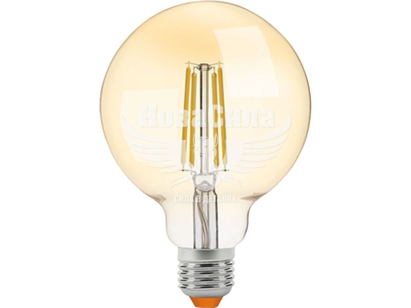 Світлодіодна лампа VIDEX E27 Filament 4Вт 2200K G95FAD Бронза діммер (VL-G95FAD-07272)