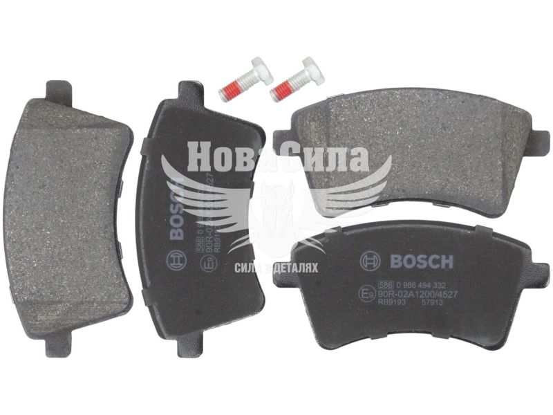 Колодки гальмівні Renault Kangoo з10р.в. перед. (TRW) (Bosch) (0986494332)