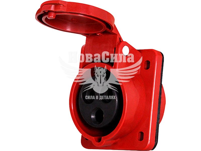 Силова розетка, що вбудовується E.NEXT e.socket.pro.4.16.wall, 4п., 380В, 16А (414) (p012012)
