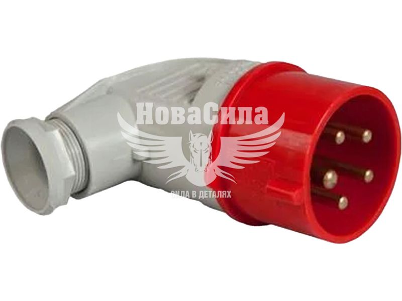 Силова вилка переносна кутова E.NEXT 3Р+N+Z, 400В, 32A, IP44 (3642-724)