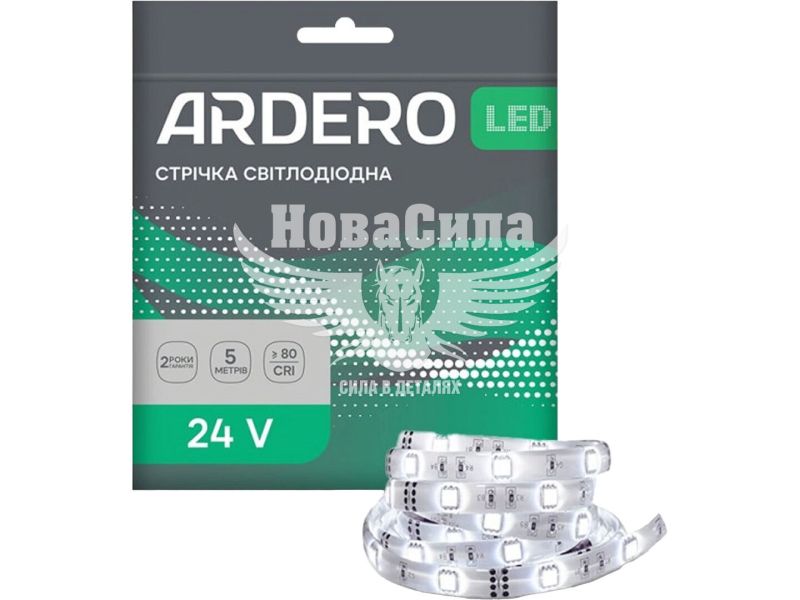 Світлодіодна стрічка Ardero LS806ARD 24В 14.4Вт/м RGB IP20 5м (8161)
