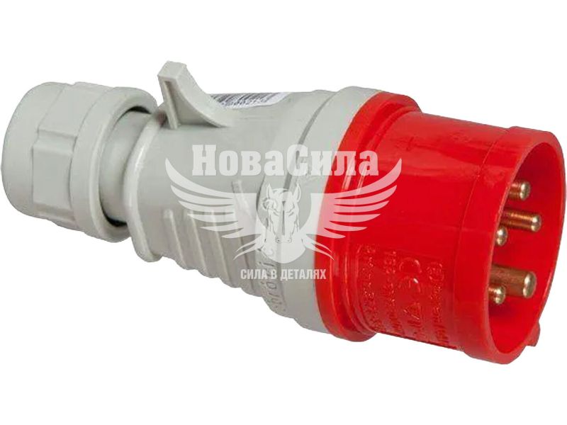 Силова вилка переносна розбірна E.NEXT 3Р+N+Z, 400В, 16А, IP44 (3628-326)