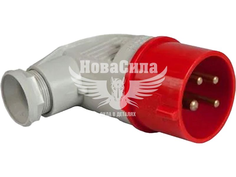 Силова вилка переносна кутова E.NEXT 3Р+Z, 400В, 16A, IP44 (3623-724)