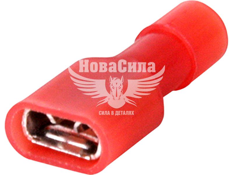 Наконечник-з'єднувач ізольований серії FN E.NEXT e.terminal.stand.fdfn1.25.250.red (fn.f.0,5.1,5) 0,5-1,5 кв.мм "мама", 100шт (s4039000)
