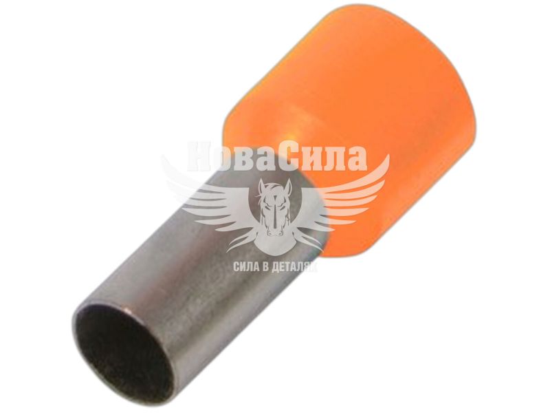 Наконечник втулковий ізольований E.NEXT e.terminal.stand.e10-12.orange 10,0 кв.мм, помаранчевий, 100шт (s3036049)