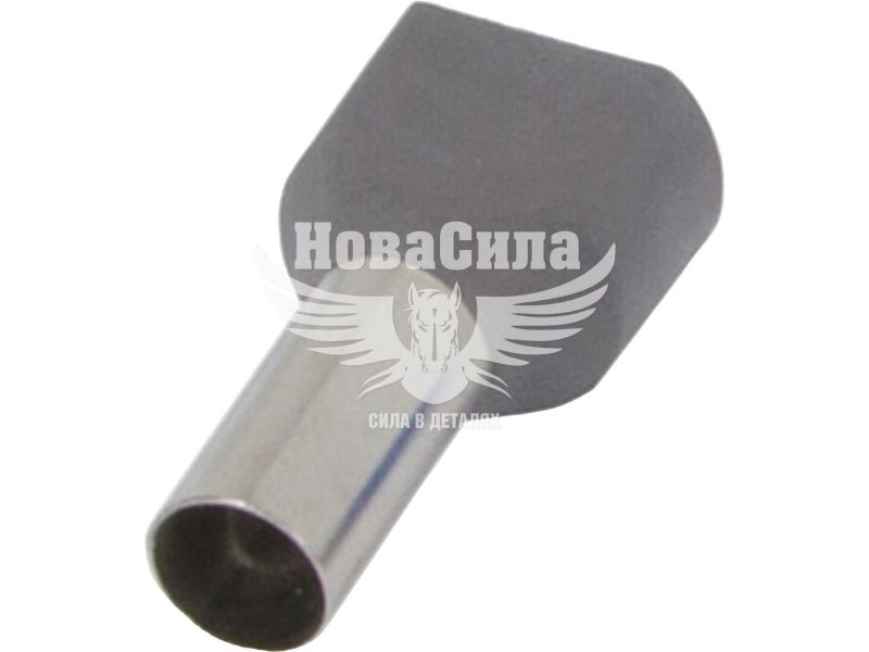 Наконечник втулковий ізольований E.NEXT e.terminal.stand.te.2.16.grey (TE16-14 grey) 2x16 кв.мм, сірий (s4037012)