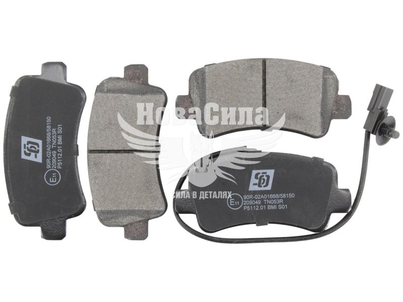 Комплект гальмівних колодок, дискове гальмо (SOLGY) 209049 NISSAN OPEL RENAULT