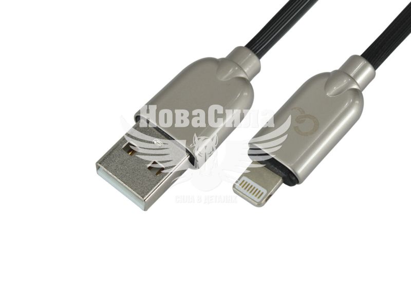 Кабель для зарядки моб. телеф. USB-A to Lightning (Cablexpert) 1м. чорний (CC-USB2R-AMLM-1M)