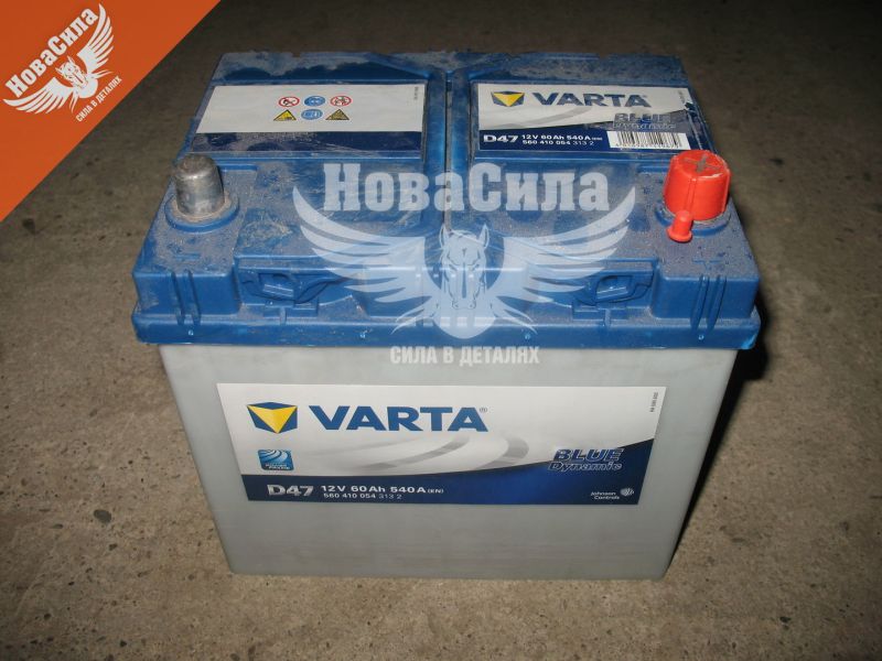АКБ Азія 60-А/Ч (Varta) Blue Dynamic (R+) 540А (232х173х225мм.) (560410054)