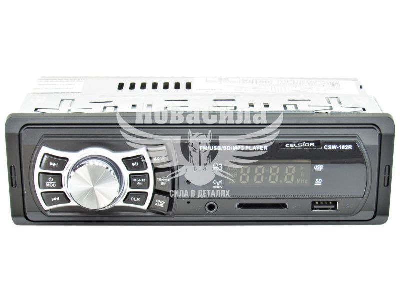 Автомагнітола 1-DIN (Celsior) USB+SD Card+AUX CSW-182R (CSW-182R)