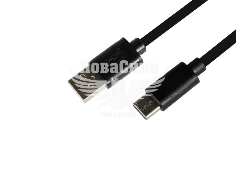 Кабель для зарядки моб. телеф. USB-A to Type-C (Atcom) 1.8м. чорний (6255)