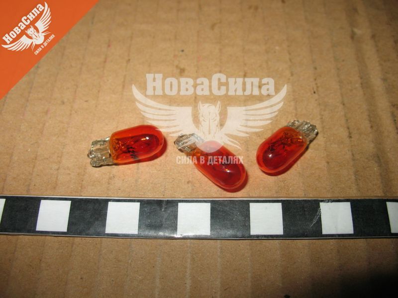 Лампочка без цоколя WY5W жовта 12V-5Вт W2.1x9.5d (Турція)