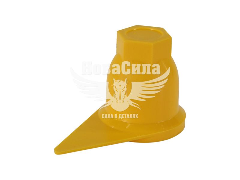Ковпачок на гайку колеса (32мм.) жовтий (Orko) (з індикатором) (1404)