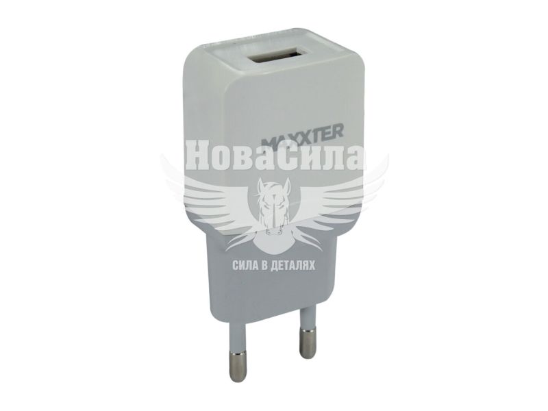 Зарядне для портативних пристроїв 220V (Maxxter) 1USB-A 5V / 2100mA (UC-24A)