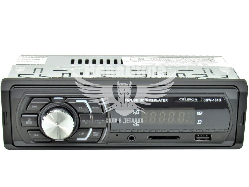 Автомагнітола 1-DIN (Celsior) USB+SD Card+AUX CSW-181R (CSW-181R)