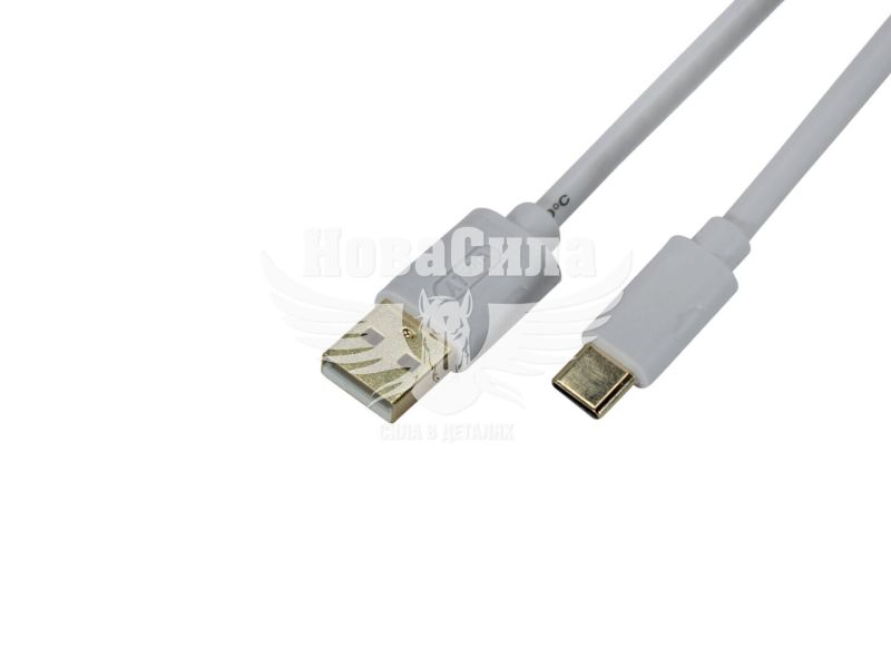 Кабель для зарядки моб. телеф. USB-A to Type-C (Atcom) 1.8м. білий (13427)
