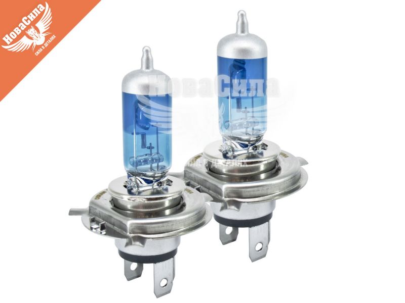 Лампочка галогенна H4 P43t 12V-100/90Вт (Osram) 5000K +50% (Cool Blue Boost) (кт. 2шт.) (62193CBB-HCB)