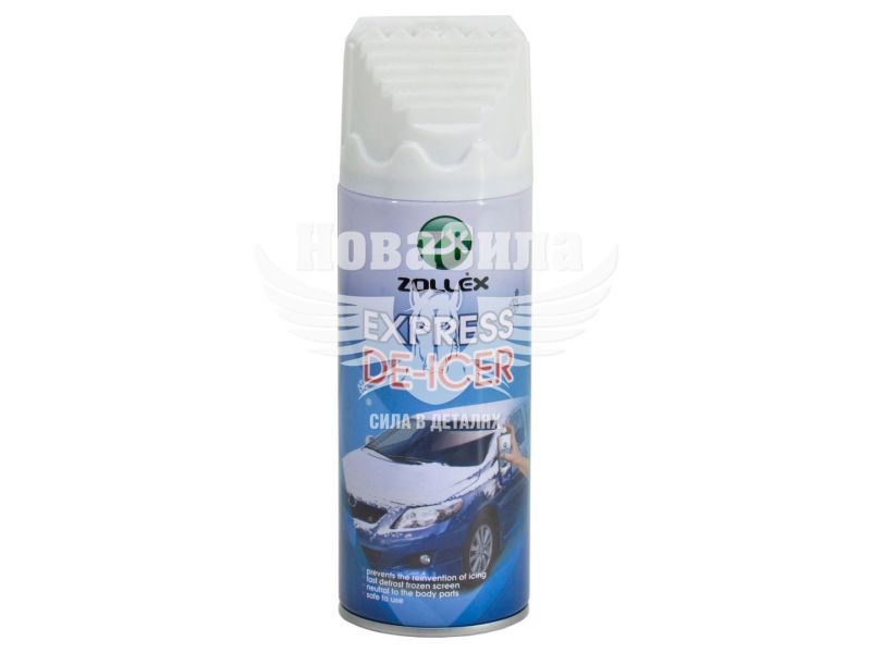 Розморожувач скла (Zollex) DE-ICER -60* 450мл. (пробка-шкребок)