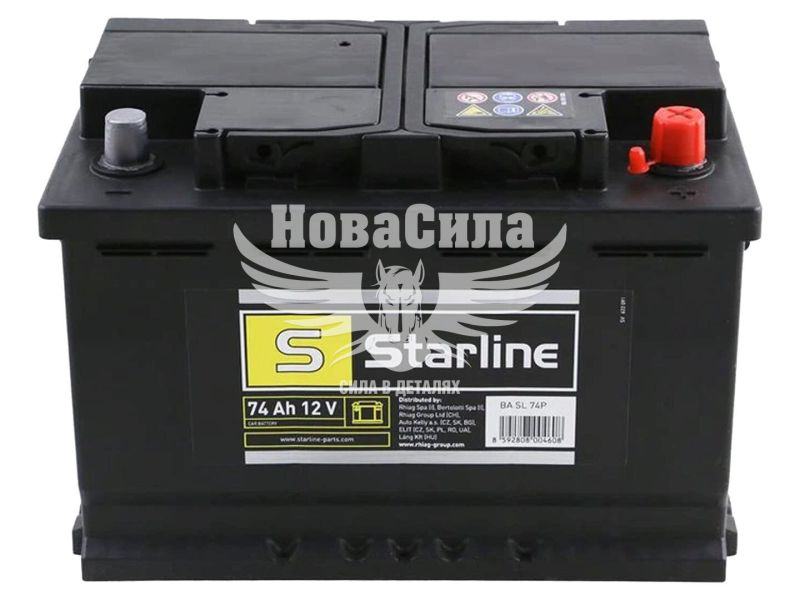 АКБ 74-А/Ч (Starline) BA SL (R+) 680A (BA SL 74P)