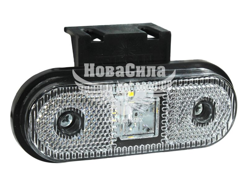 Ліхтар габаритний універсальний (Isiksan) LED 12-24V білий (з кронштейном) (ISS40332)
