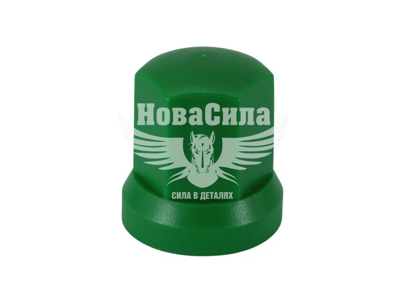 Ковпачок на гайку колеса (32мм.) зелений (Plastex) (1452)
