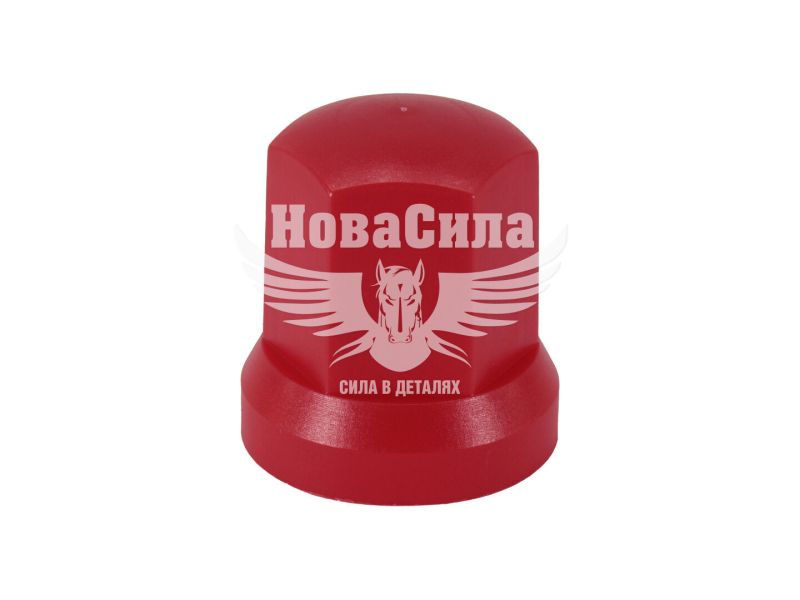 Ковпачок на гайку колеса (32мм.) червоний (Plastex) (1455)