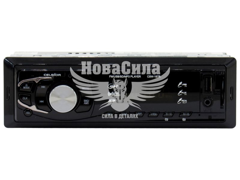 Автомагнітола 1-DIN (Celsior) USB+SD Card+AUX CSW-187R (CSW-187R)