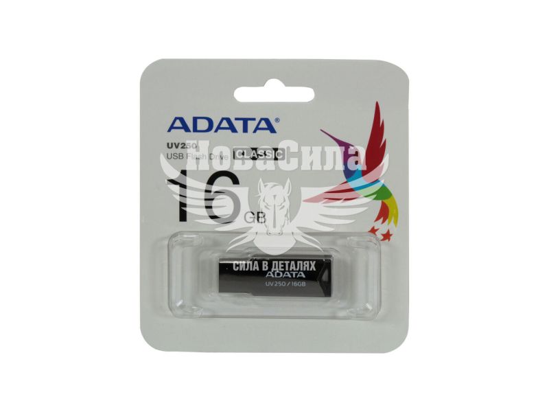 Флешка (USB) 16GB (A-Data) AUV 250 Silver (AUV250-16G-RBK)