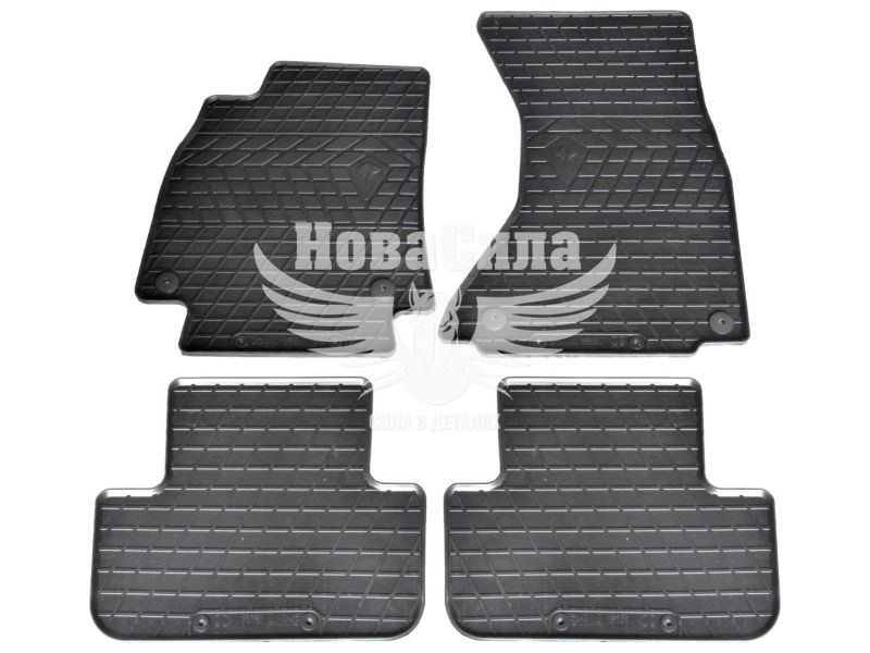 Автокилимки в салон Audi A4 (B8) з07-15р.в. (Stingray) (гумові) кт.-4шт.