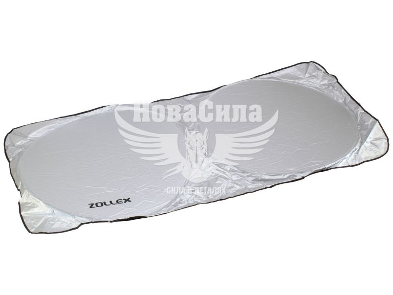 Шторка сонцезахисна лобова (Zollex) 150x70см. пружинного типу (12225)
