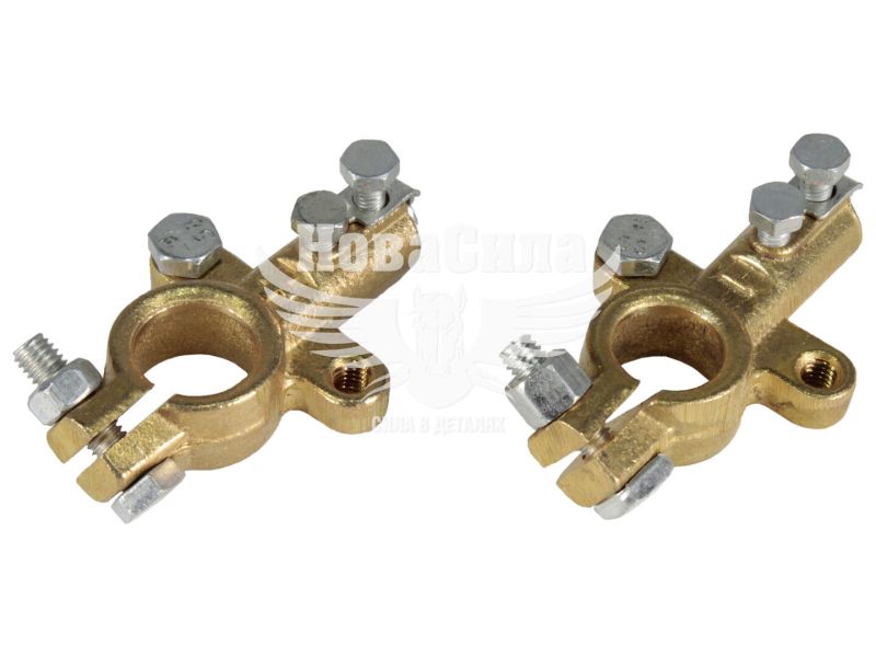 Клеми для акумулятора (Molder Tools) легкові, латунь 190гр. (посилені ЄВРО) (MA21180)