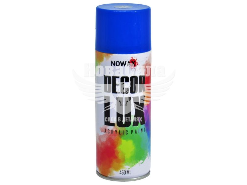 Фарба-спрей (Nowax) Decor Lux Синій 450мл. (RAL 5017) (NX48033/NX65033)