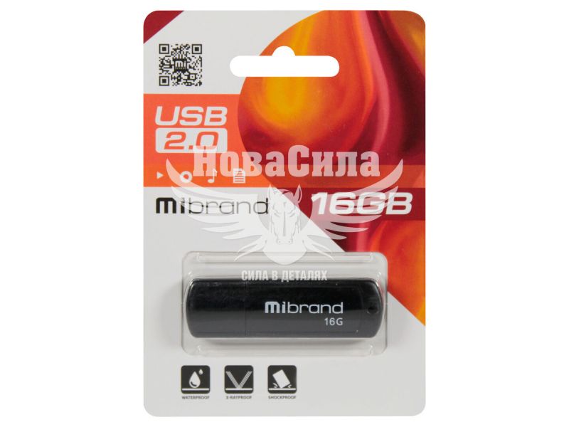 Флешка (USB) 16GB (Mibrand) Grizzly (MI2.0/GR16P3B)