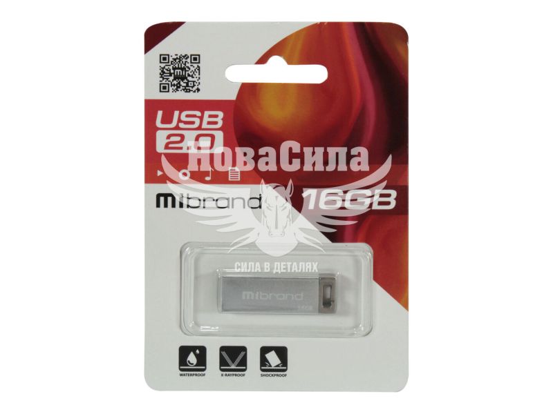 Флешка (USB) 16GB (Mibrand) Chameleon Silver (MI2.0/CH16U6S)