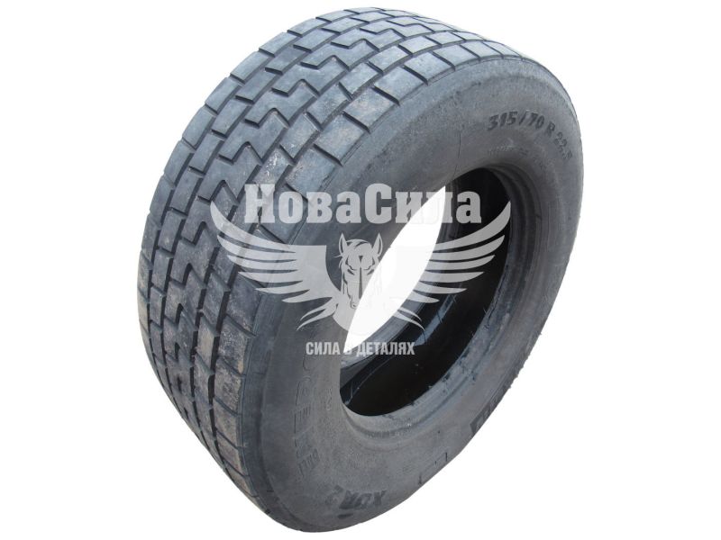 Автошина б/у 315/70R22,5 привідна (Michelin) (протектор 7мм.) (XZA2)