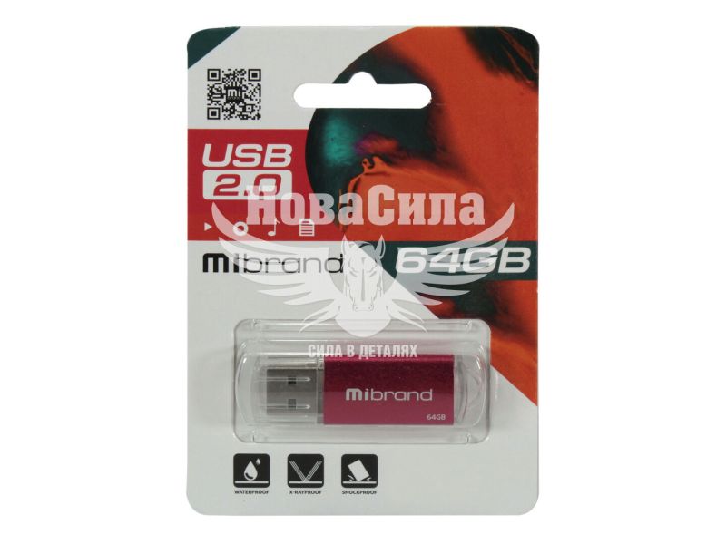 Флешка (USB) 64GB (Mibrand) Cougar Red (MI2.0/CU64P1R)