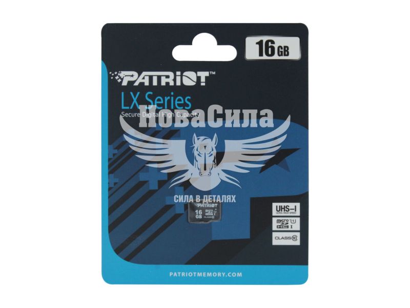 Флешка (microSD) 16GB Class 10 (Patriot) без адаптера (PSF16GMDC10)