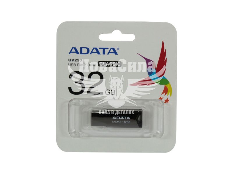 Флешка (USB) 32GB (A-Data) AUV 250 Silver (AUV250-32G-RBK)