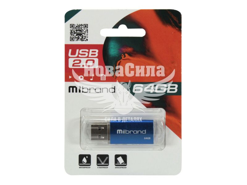 Флешка (USB) 64GB (Mibrand) Cougar Blue (MI2.0/CU64P1U)