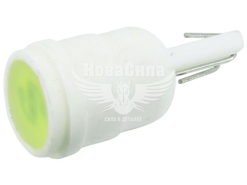 Лампочка без цоколя LED T10_W5W COB біла 1-діод 12V W2.1x9.5d (Solar) (упак.-10шт.) (LC341_P)