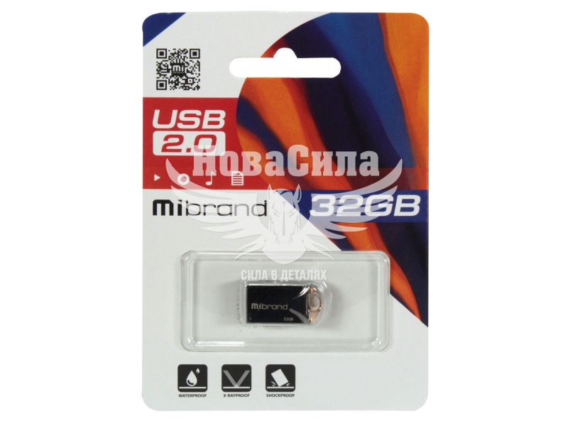 Флешка (USB) 32GB (Mibrand) Hawk Black (MI2.0/HA32M1B)